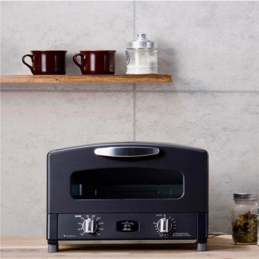 Sengoku Aladdin Graphite Grill & Toaster Oven BLACK - 4 Slice 4 Slice Japanese Toaster