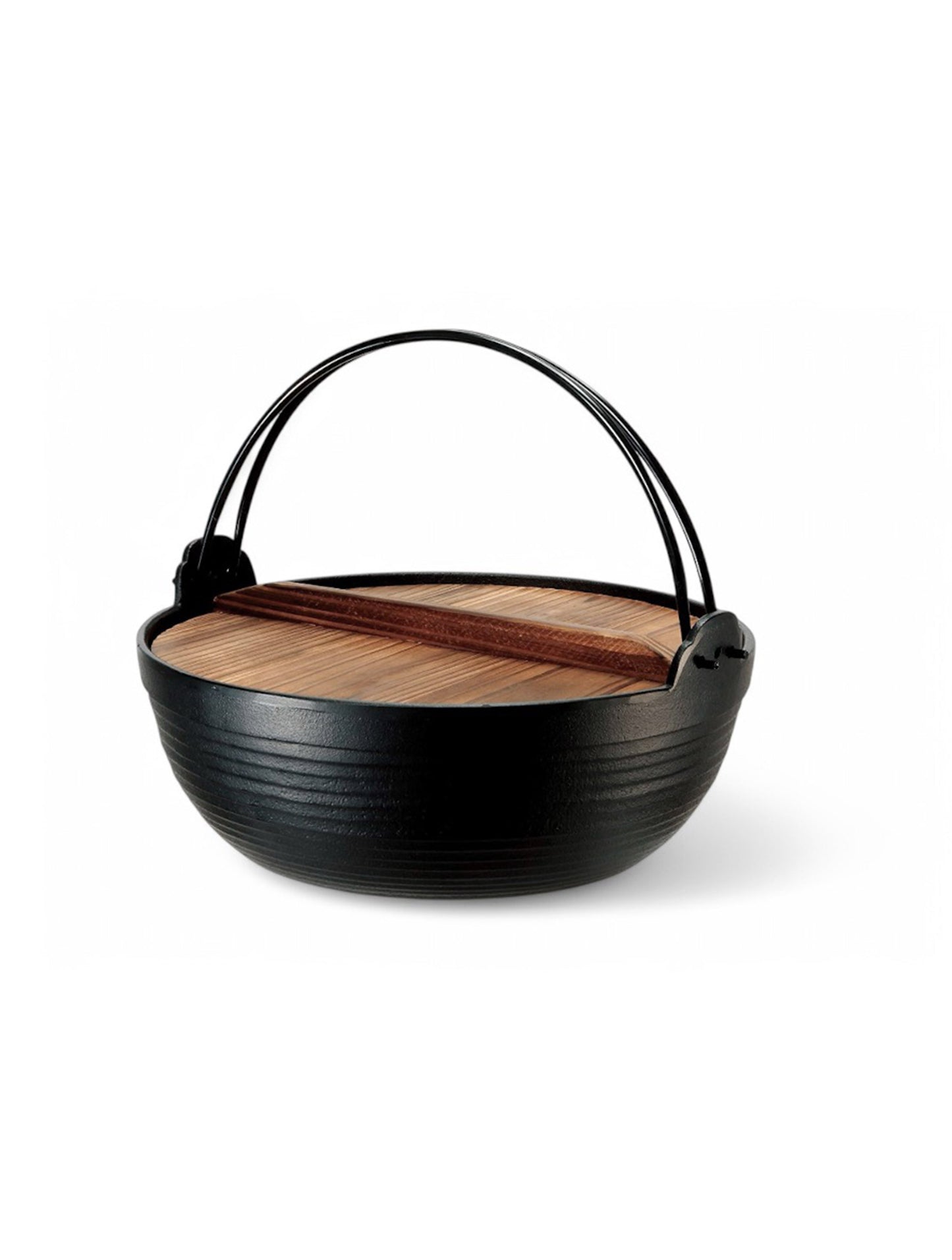 Cast Iron Round Pot with Wooden Lid 30cm | WISTOS