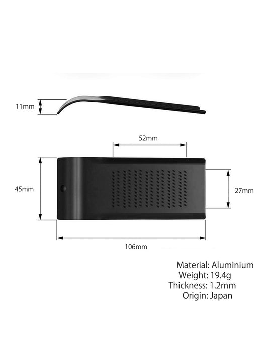 Chitto Aluminium Mini Grater Black