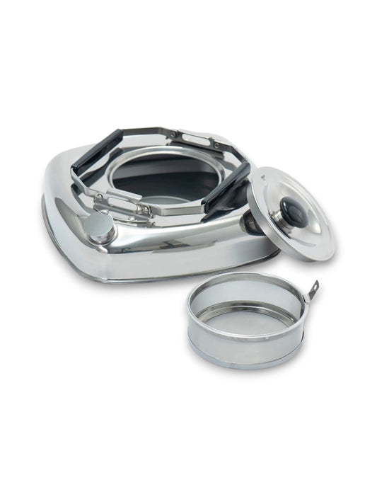 Cube Kettle Flat Stainless Kettle Camping 1.6L