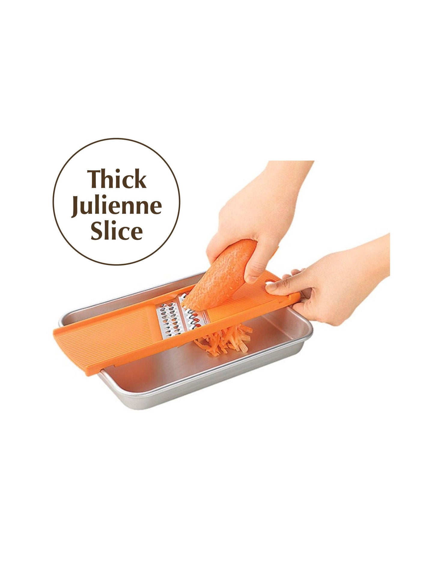Fru-veg 2 Sizes Julienne Slicer Orange (72mm)