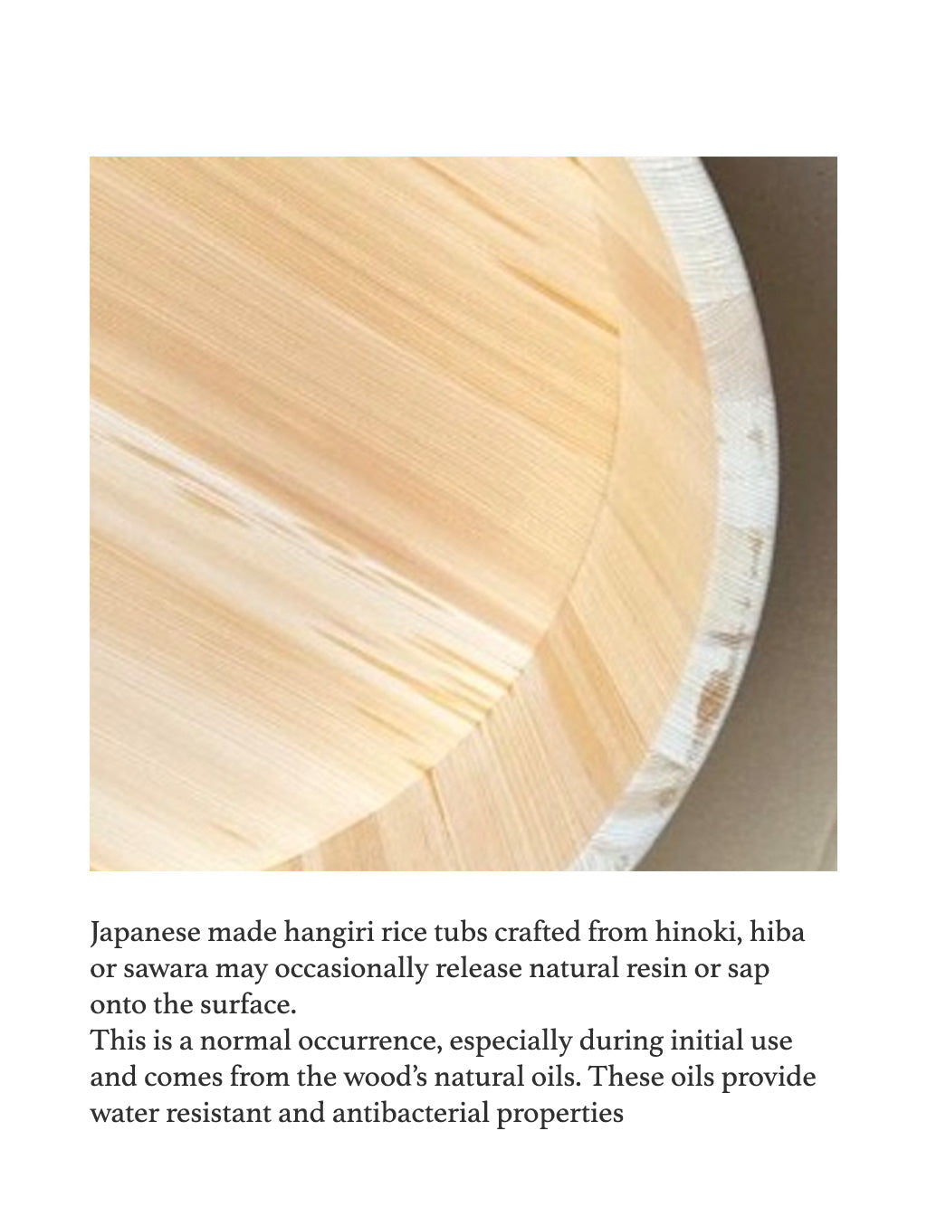 Wooden Rice Mixing Tube Hangiri, Handai Sushi SAWARA 33cm / 45cm / 60cm
