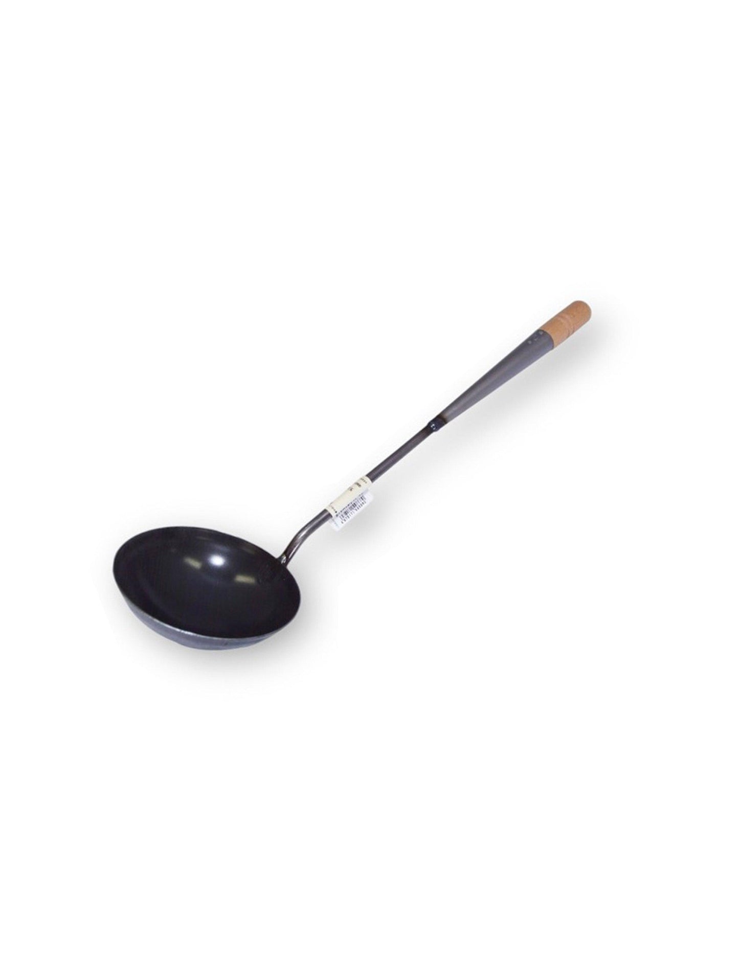 Iron Wok Turner Chinese Ladle Black 34cm