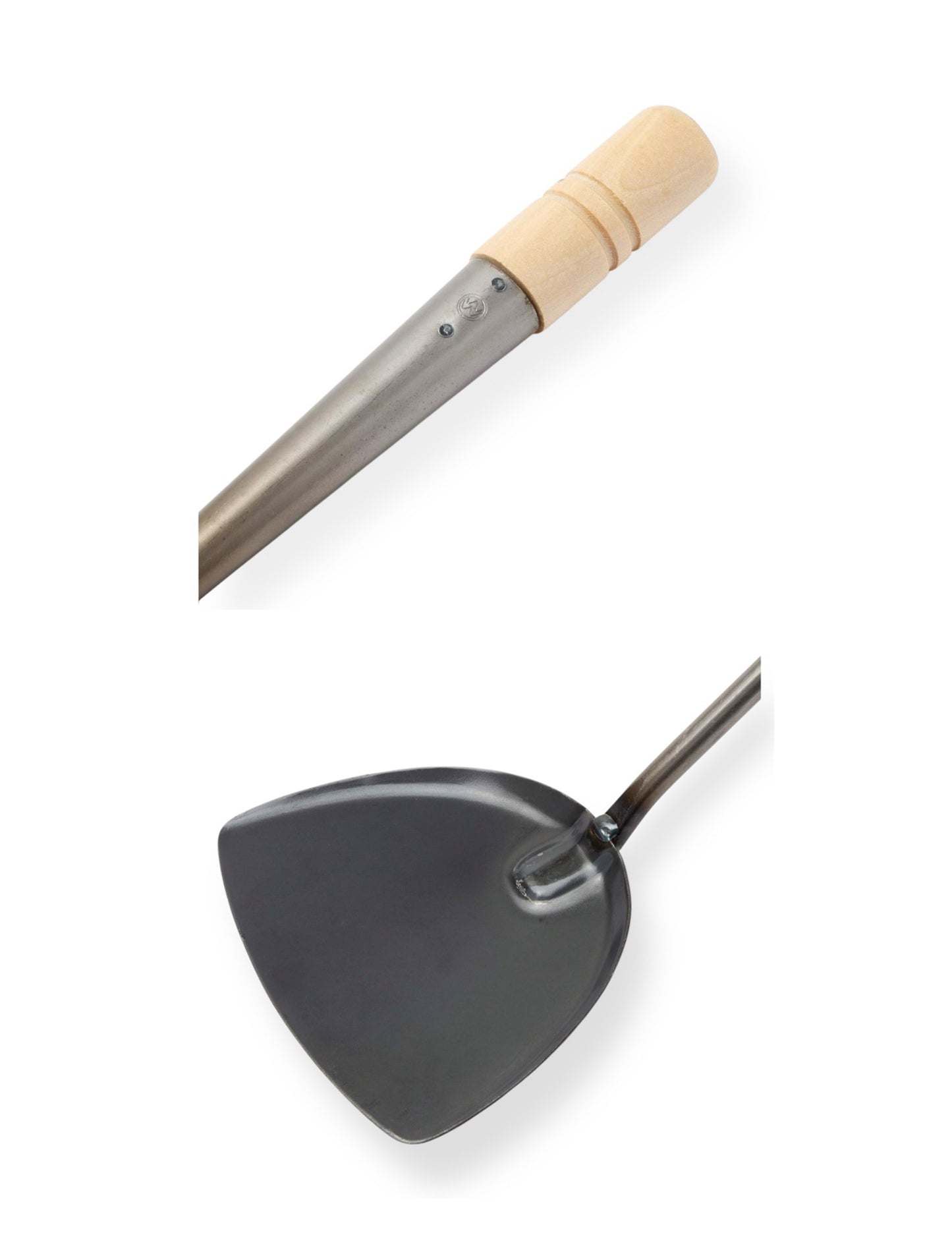 Iron Wok Turner Chinese Spatula Black 33.5cm