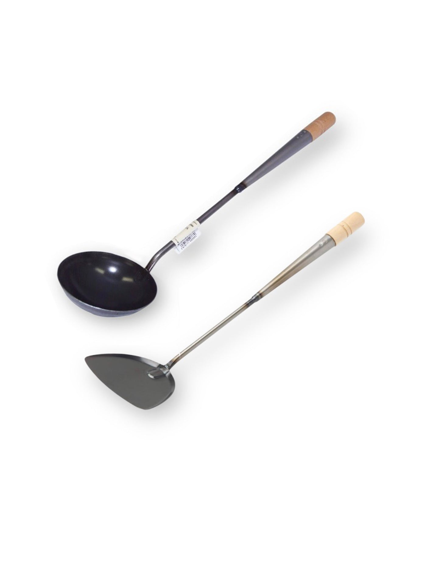 Iron Wok Turner Chinese Spatula Black 33.5cm