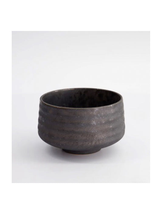 Matcha Bowl - Kin Kessho Crystal Gold Dark Brown