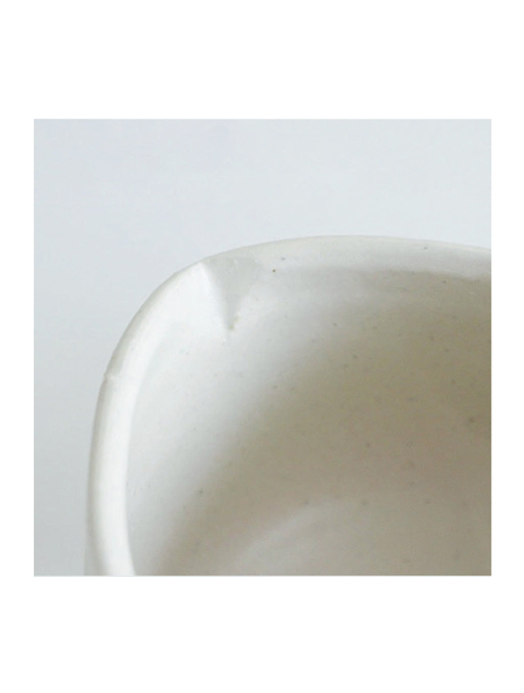 Matcha Bowl - Side Spout White Clay
