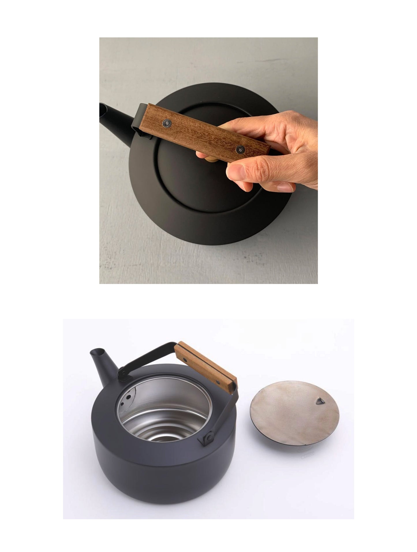Miyaco Stainless Stovetop Kettle Matte Black
