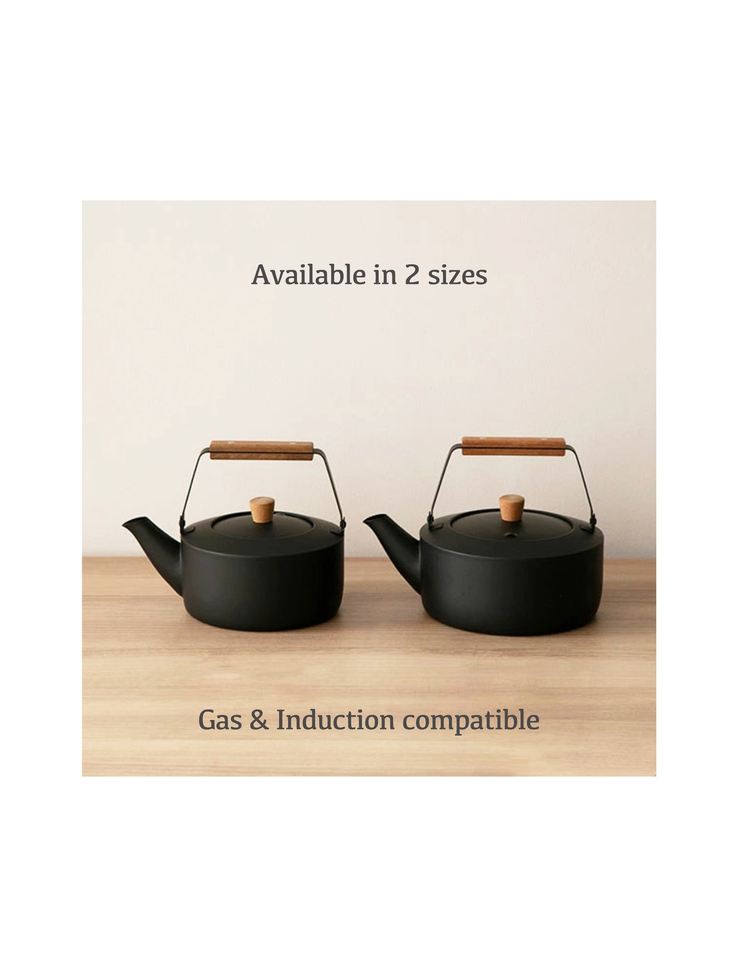 Miyaco Stainless Stovetop Kettle Matte Black