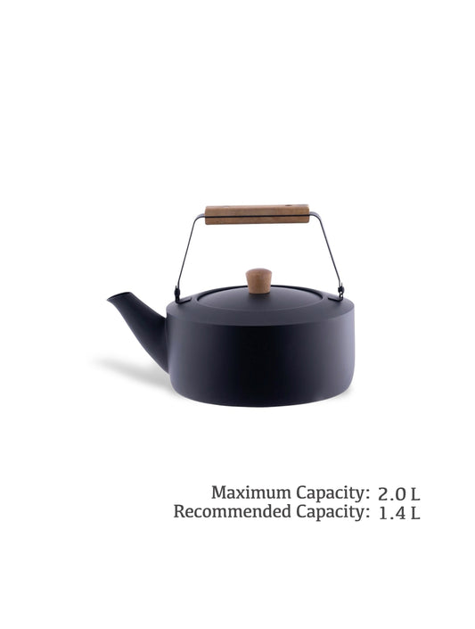 Miyaco Stainless Stovetop Kettle Matte Black