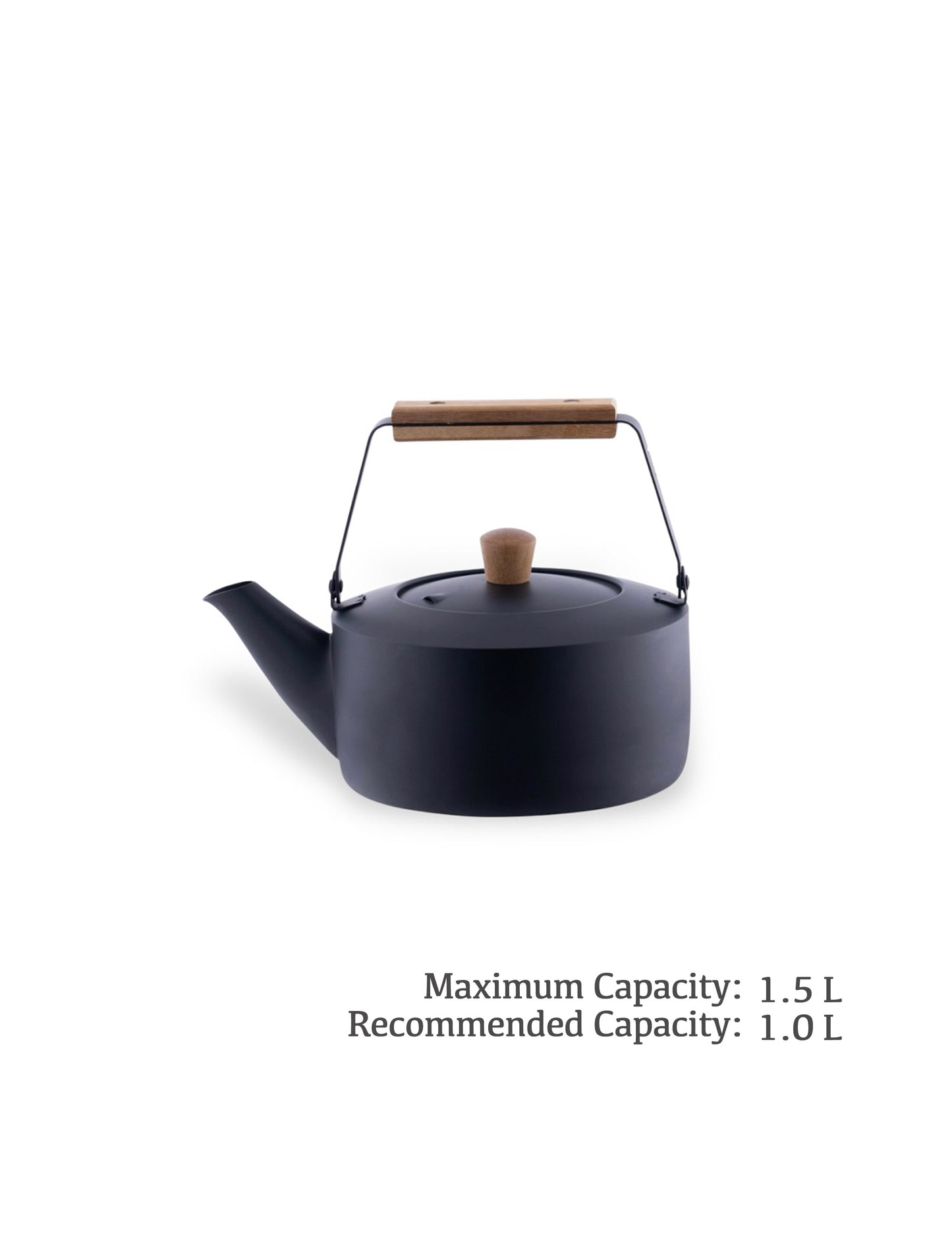 Miyaco Stainless Stovetop Kettle Matte Black
