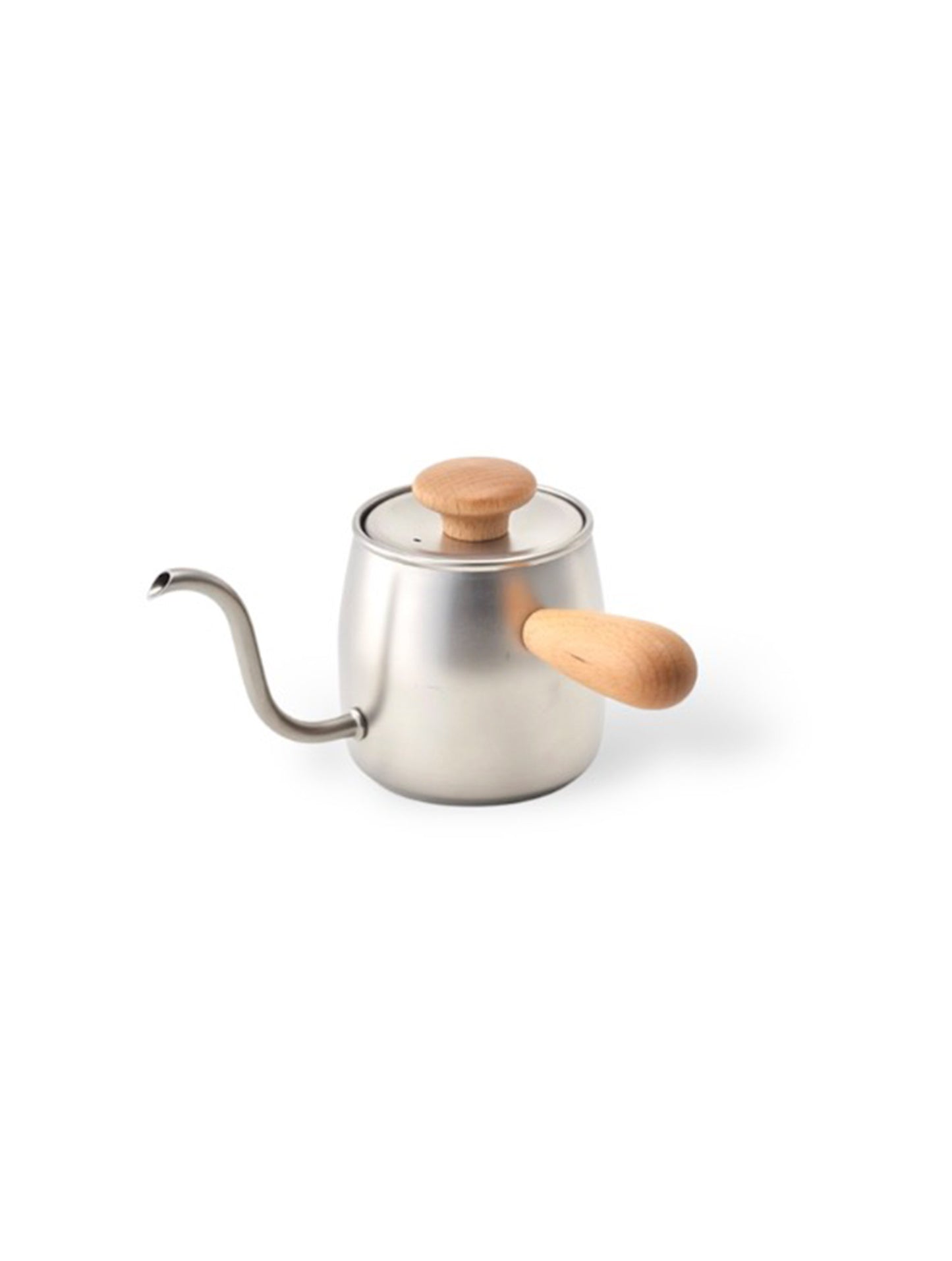 Miyaco Stainless Single Drip Pot 400ml, White Beach / Mahobany