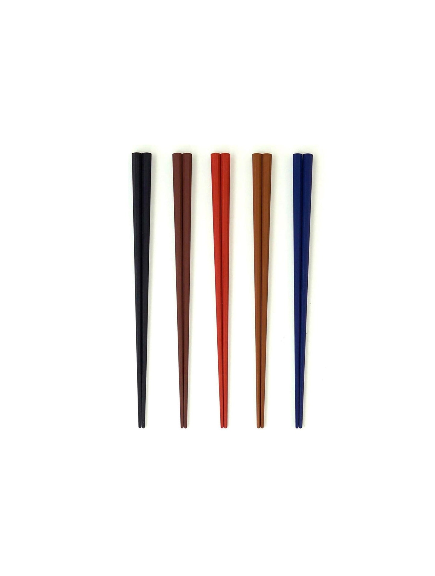 Octagonal Basic Colour PBT Chopsticks 5P 23cm