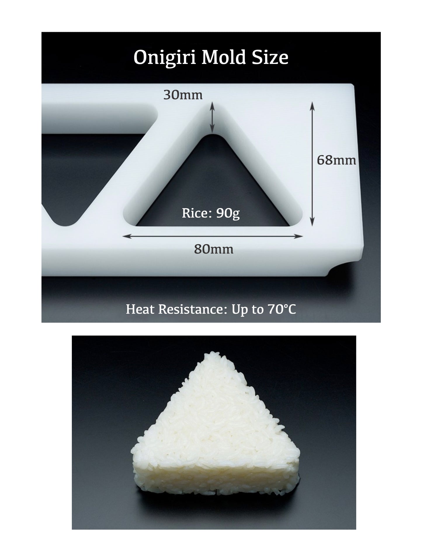 Onigiri Mold Rice Ball Maker Commercial Use 6 Holes Large