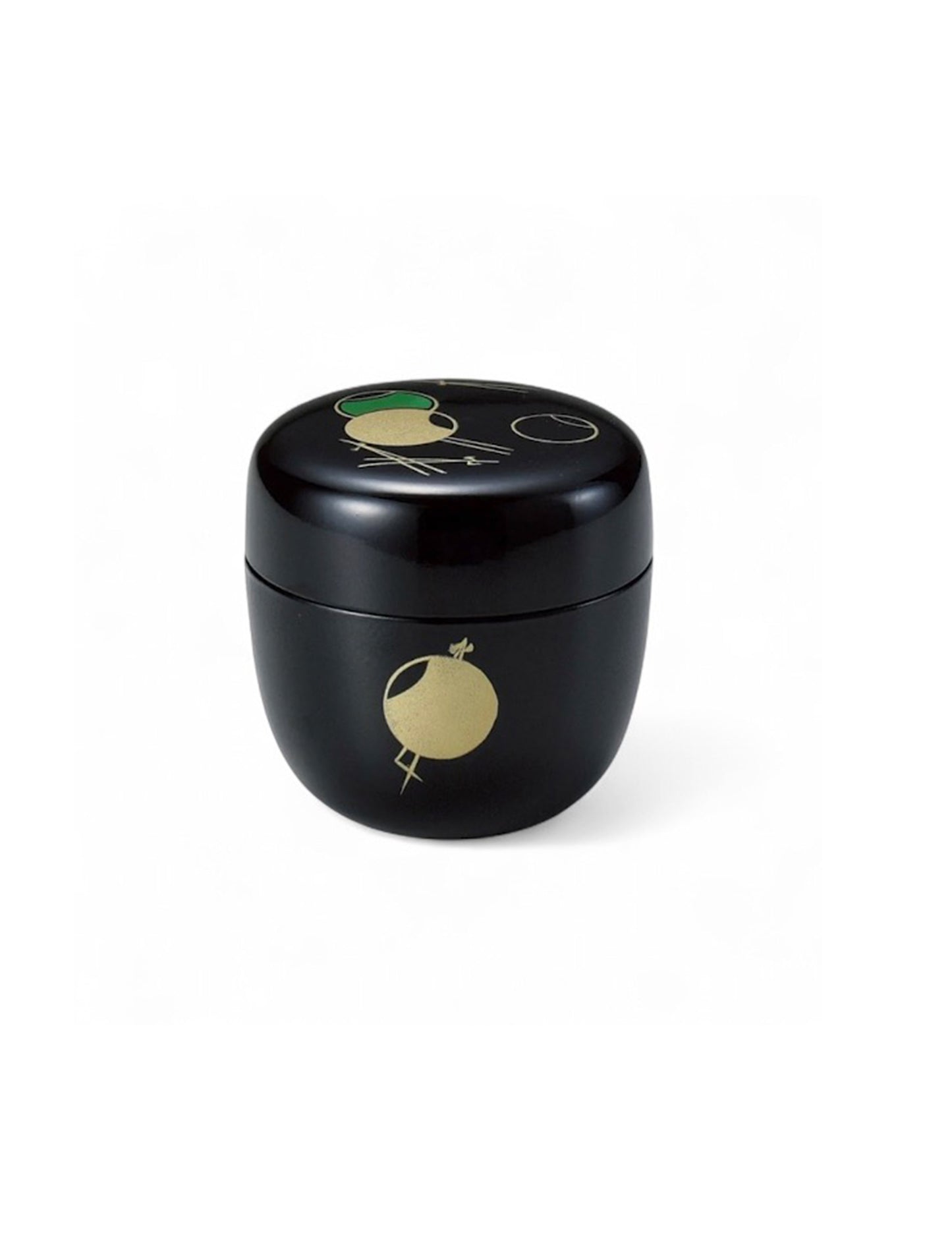 Matcha Tea Caddy Canister Pot Natsume Red 6.5cm