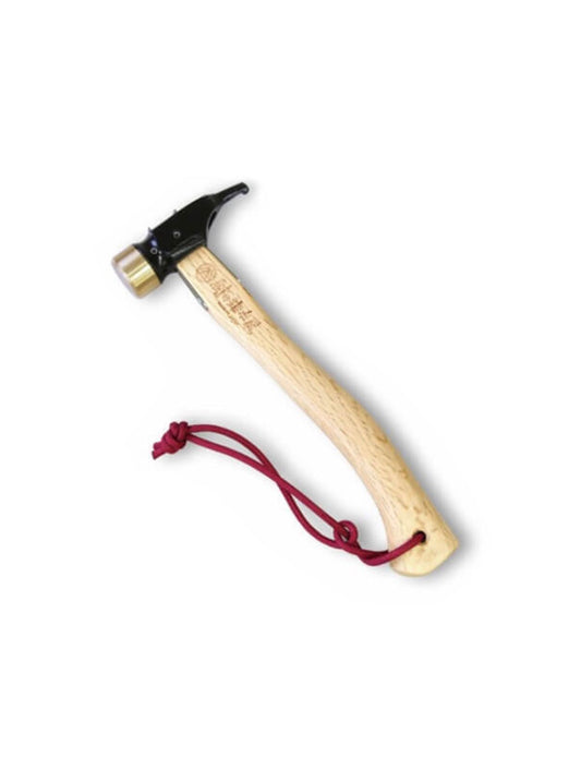 Muranokajiya Peg Hammer Natural Wood Handle Brass Head Black