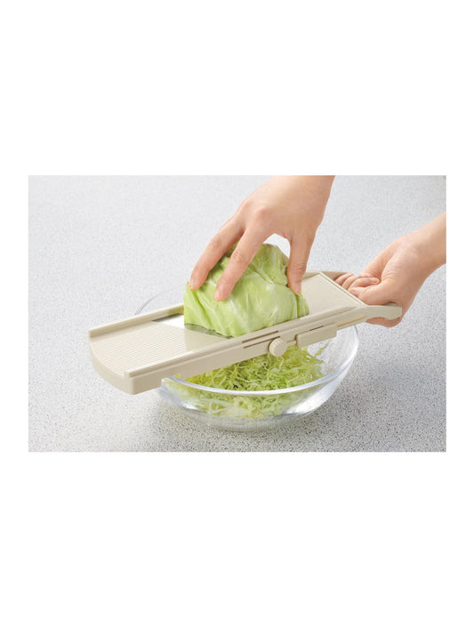Shimomura - Vegetable Slicer, Julienne, Mandolin, Wide White 76mm