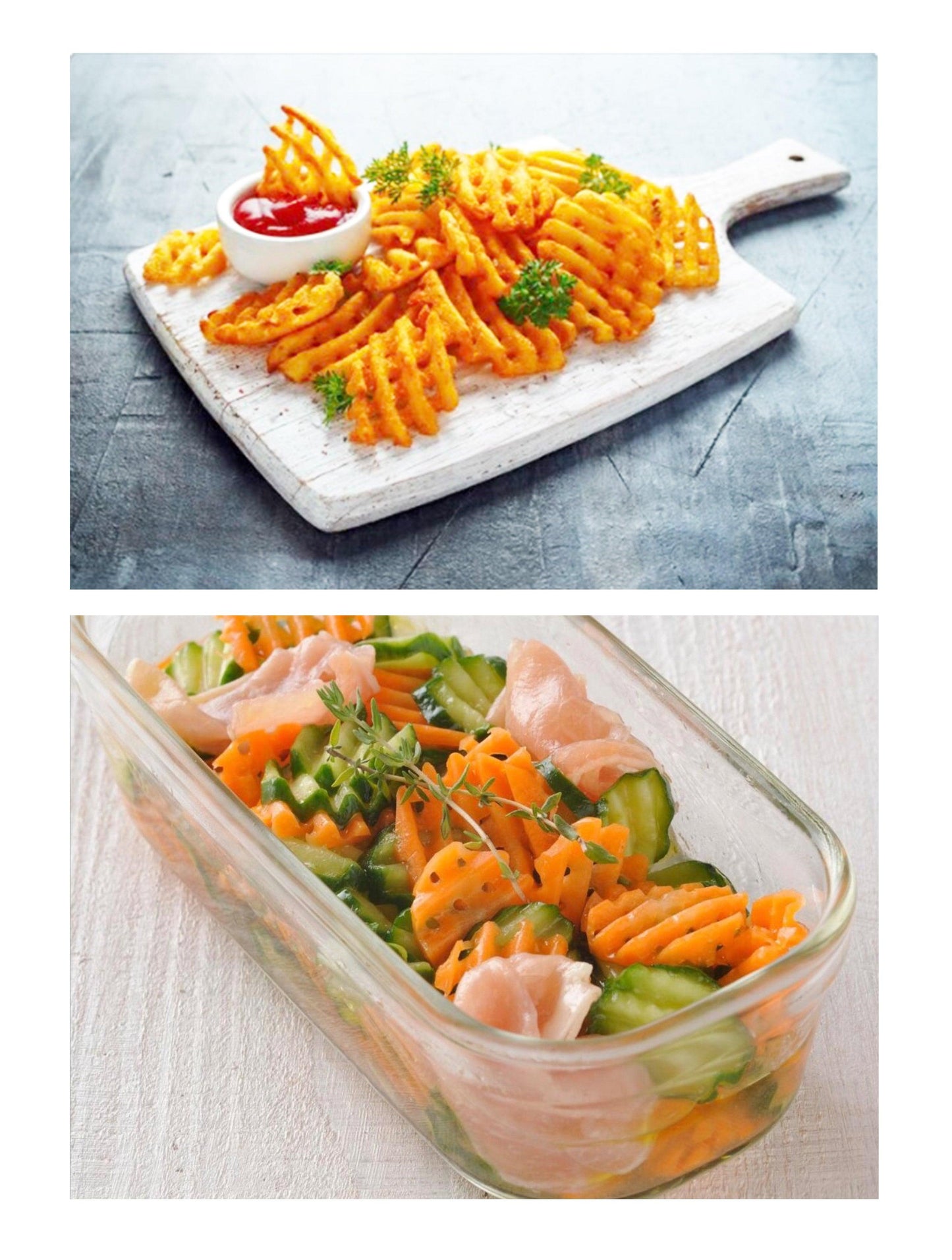 Pro Grade Wavy & Waffle Slicer Black (78mm)