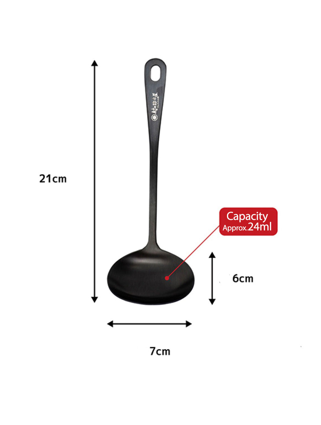 Stainless Steel Mini Ladle 21cm Black