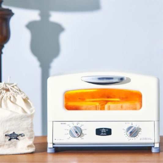 Sengoku Aladdin Graphite Grill & Toaster Oven WHITE - 4 Slice 4 Slice Japanese Toaster