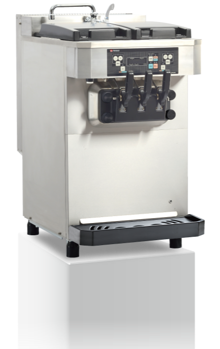 NISSEI Japanese Gravity Feed Benchtop Soft Serve Machine Double Flavour CI-7548AEC