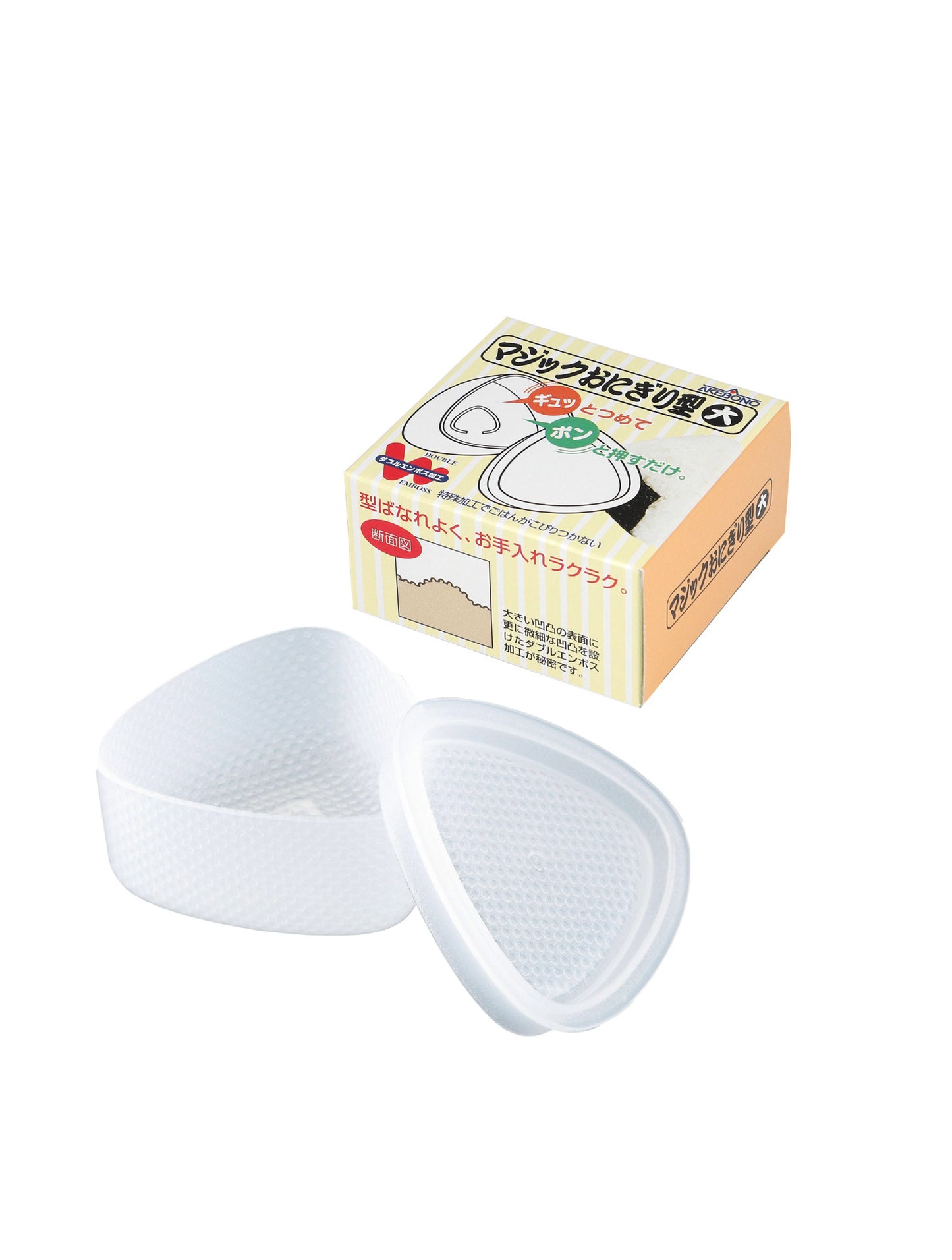 Onigiri Mold Magic Rice Ball Maker Single Clear Large 1P