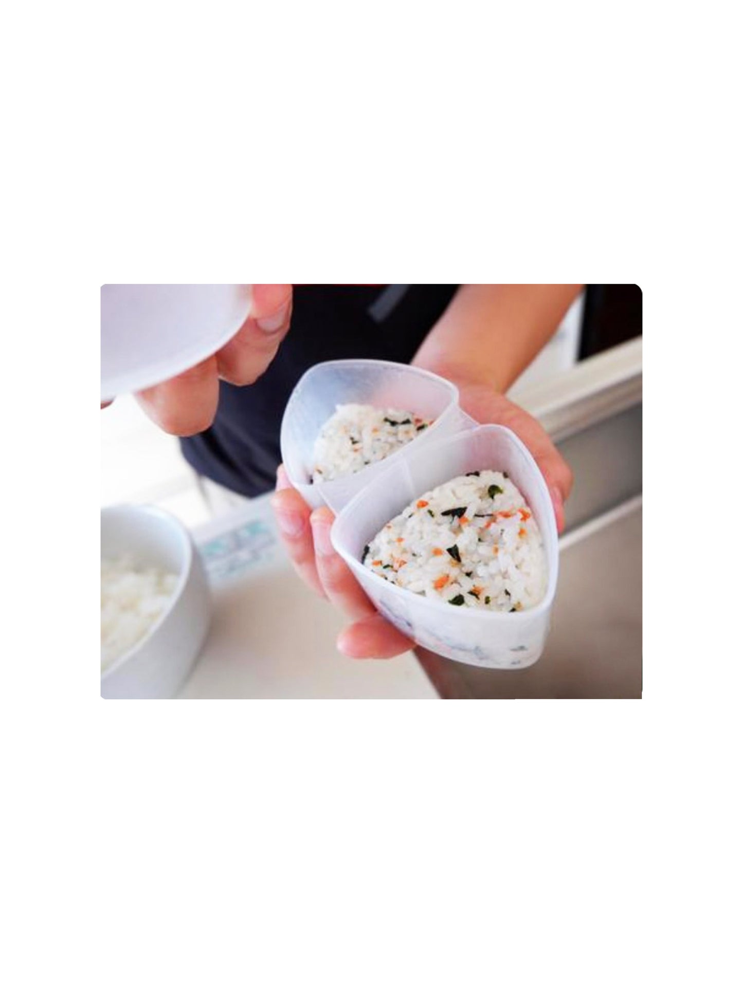 Onigiri Mold Magic Rice Ball Maker Single Clear Large 1P