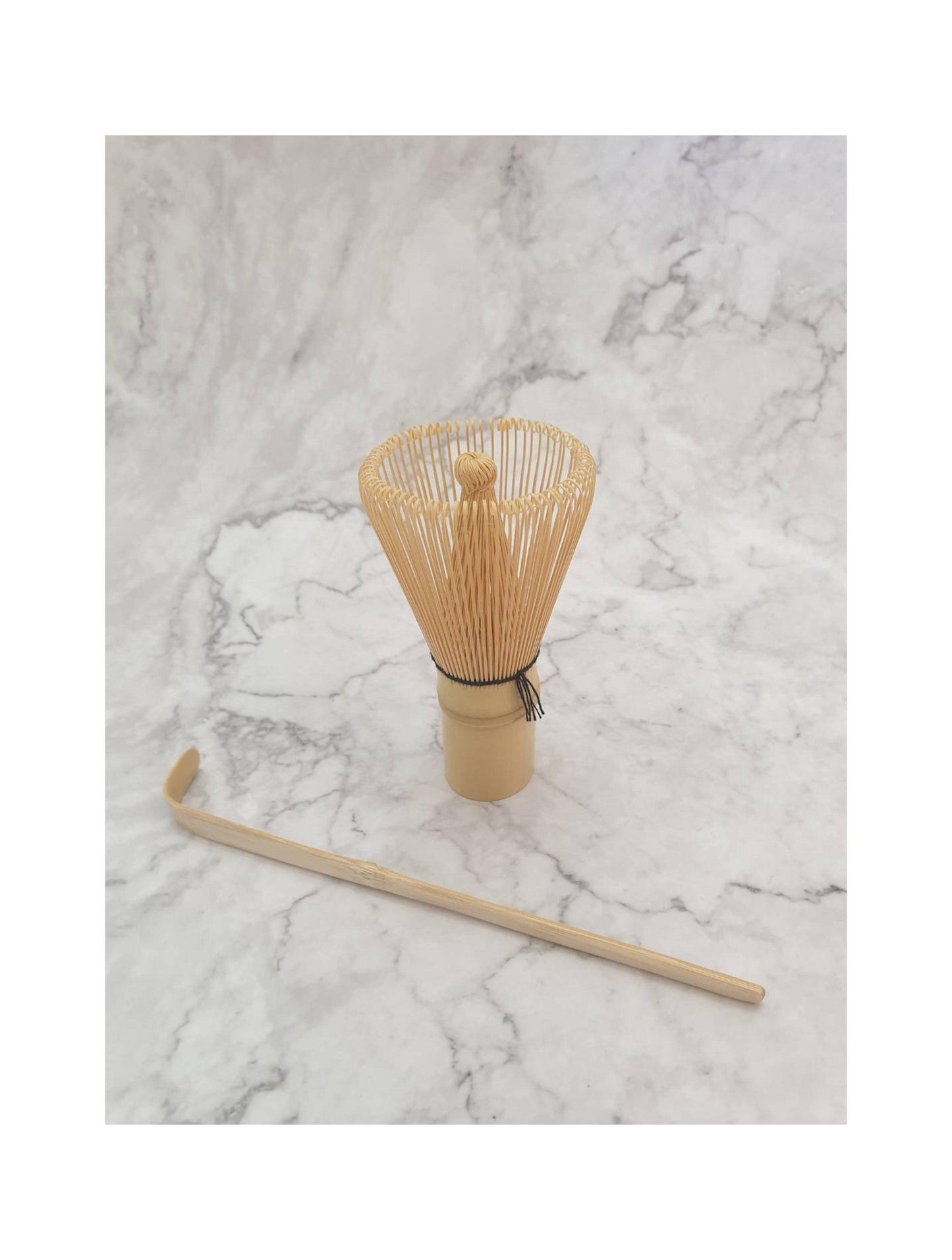 Bamboo Matcha Whisk & Scoop Set Tea Whisk, 120 prongs