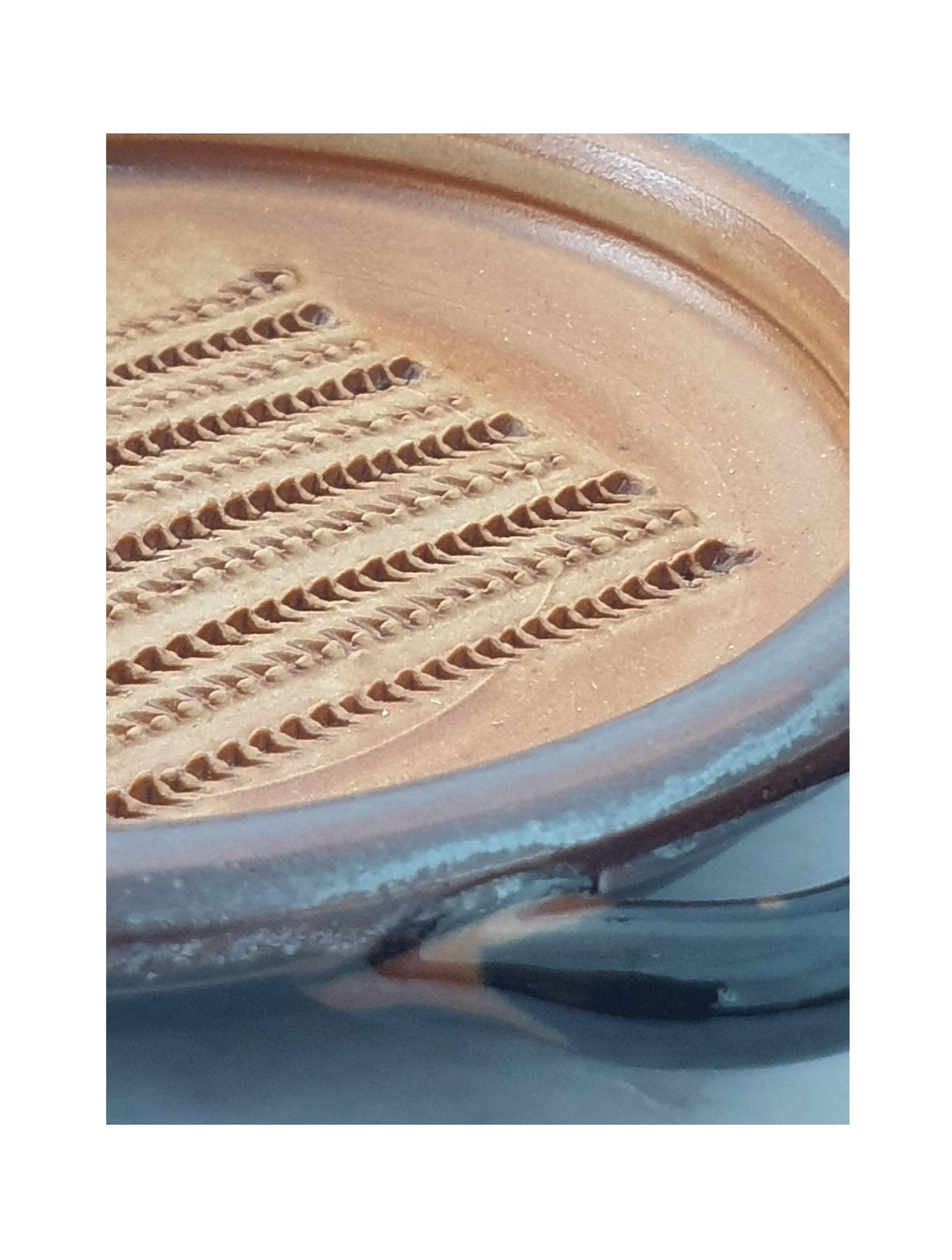 Tenmokusabi Ceramic Grater Plate