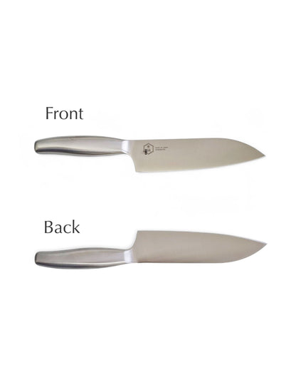 Shimomura - [Kagetsune] All Stainless Santoku Knife 165mm