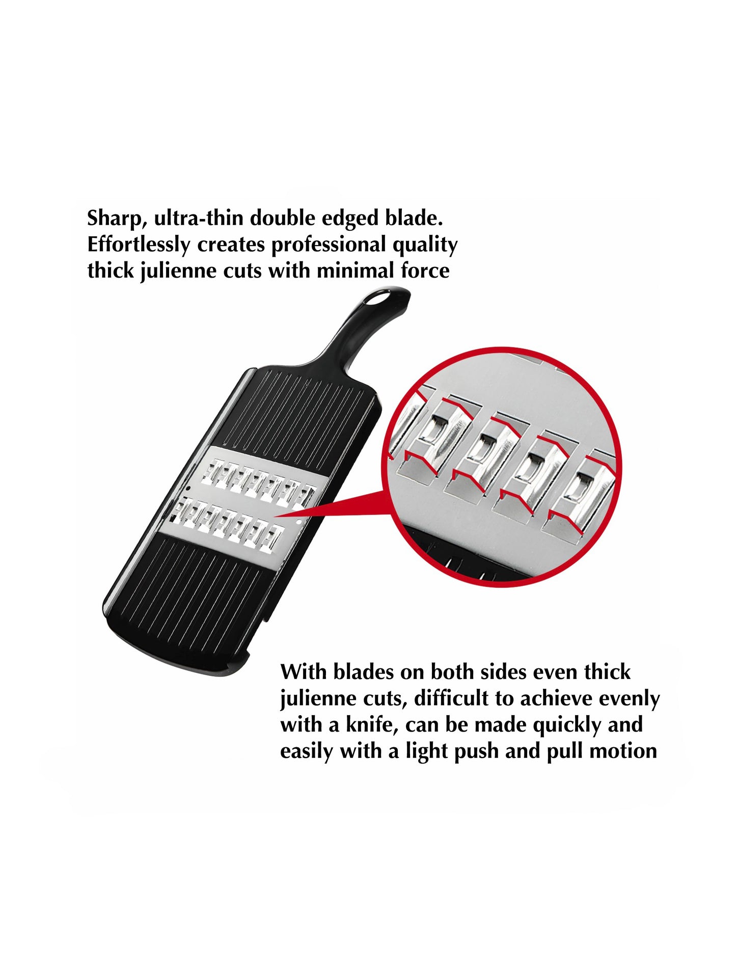Pro Grade Speed Julienne Slicer Black 5mm