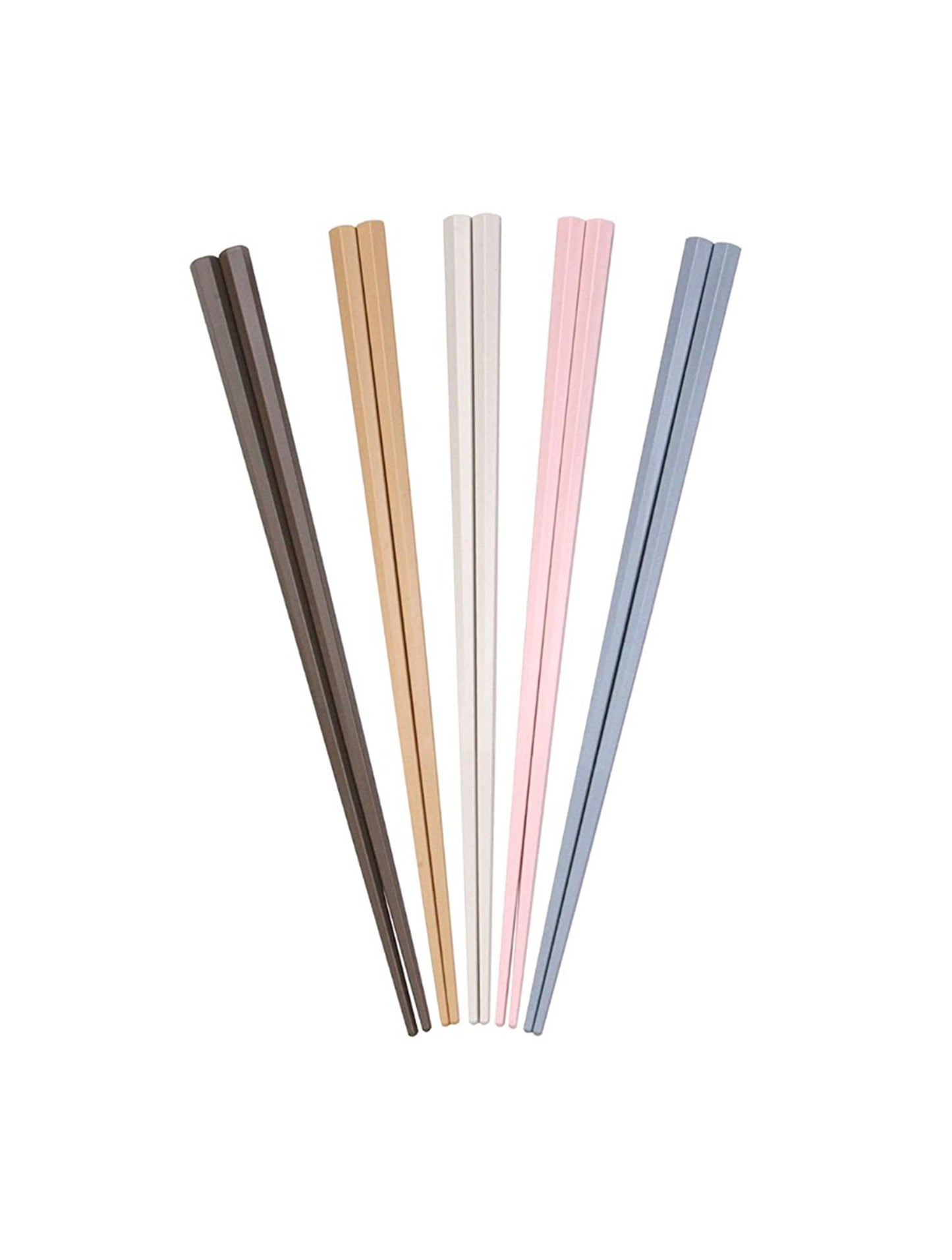 Antibacterial Hexagonal PBT Chopsticks 5p 23cm