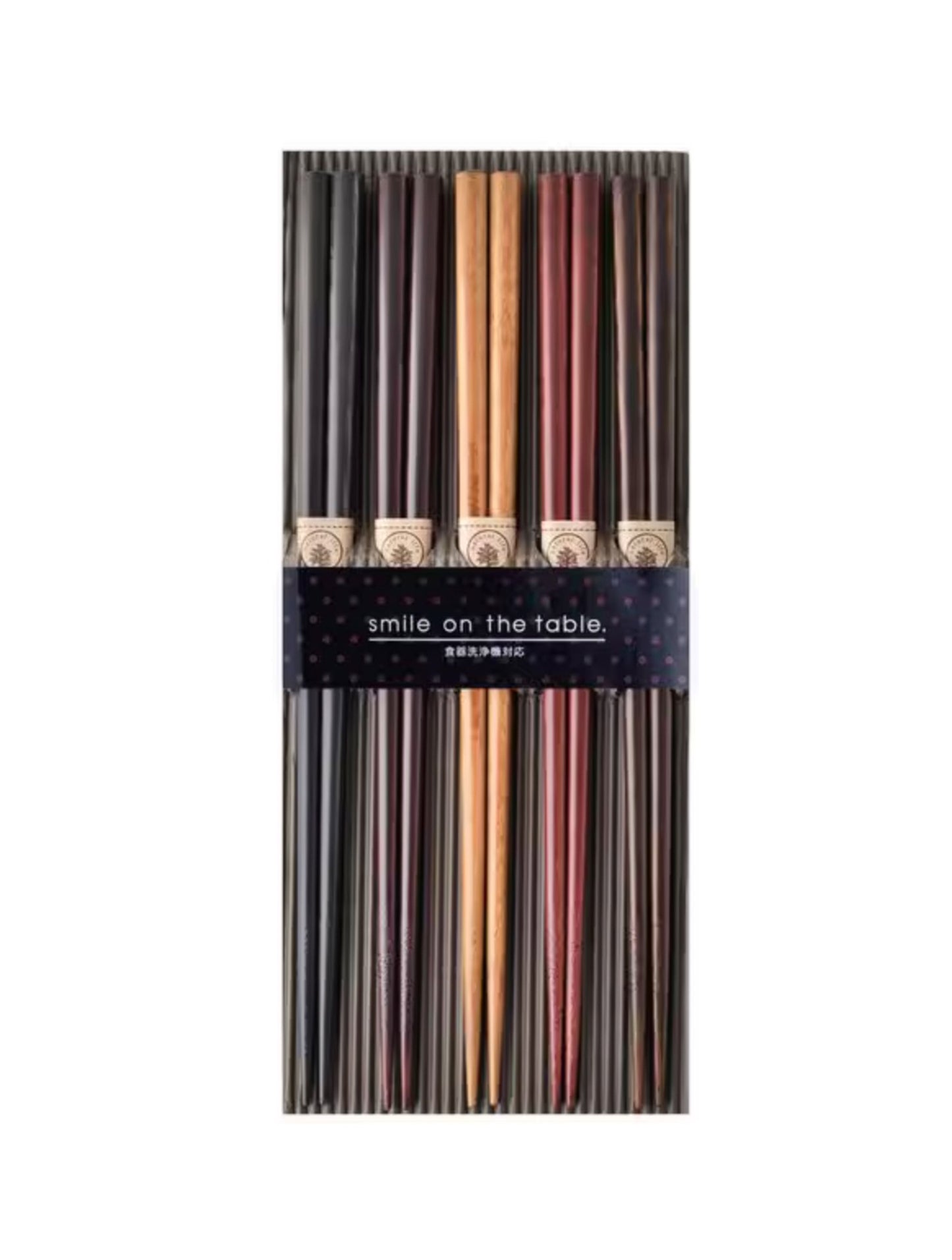 Natural Wooden Chopsticks Assorted 5p 22.5cm