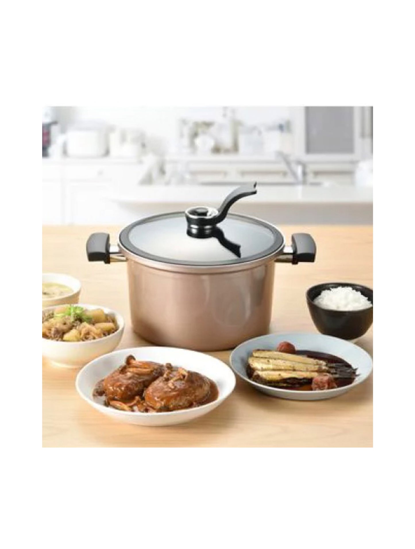 BISTONI Induction Compatible Vacuum Cooker Pot 24cm