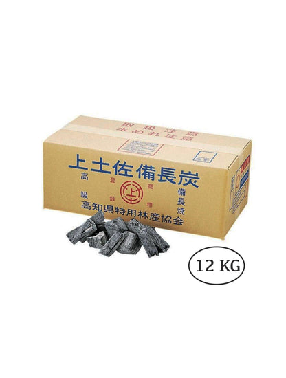 Binchotan Charcoal - TOKUJO Japanese White Charcoal for Hibachi Grill 4kg / 12kg