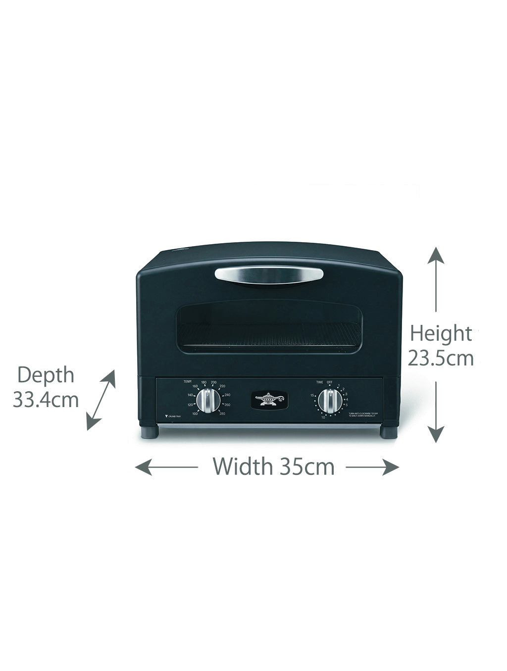 Sengoku Graphite Grill & Toaster Oven BLACK - Japanese Mini Oven