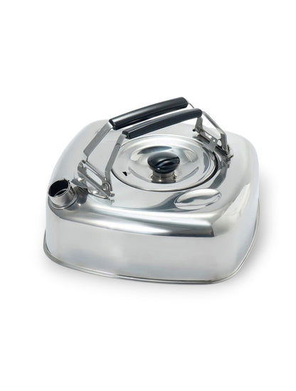 Cube Kettle Flat Stainless Kettle Camping 2.8L