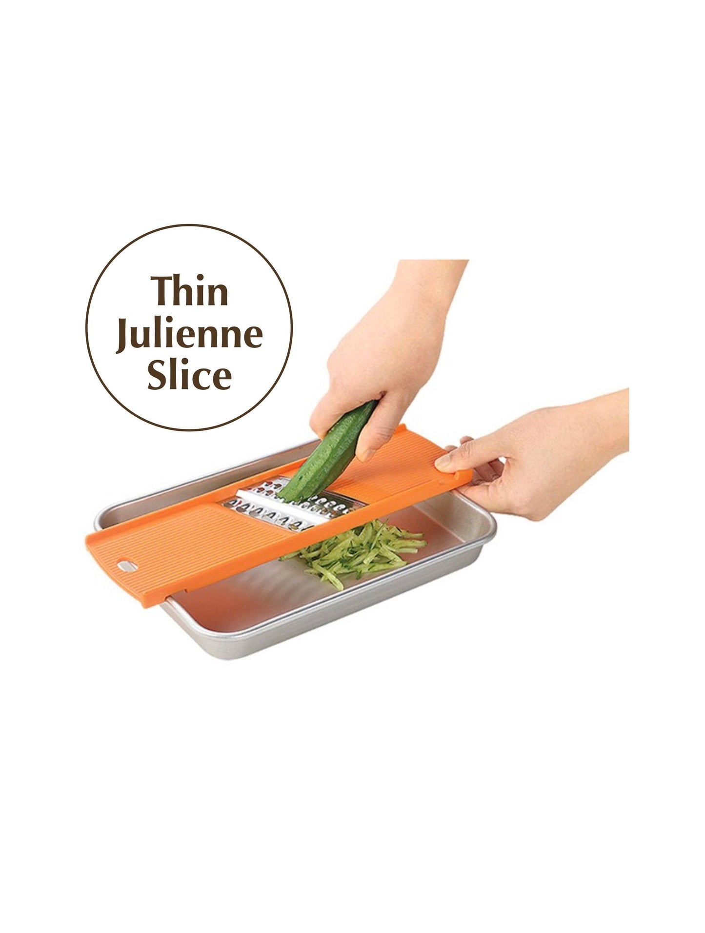 Fru-veg 2 Sizes Julienne Slicer Orange (72mm)
