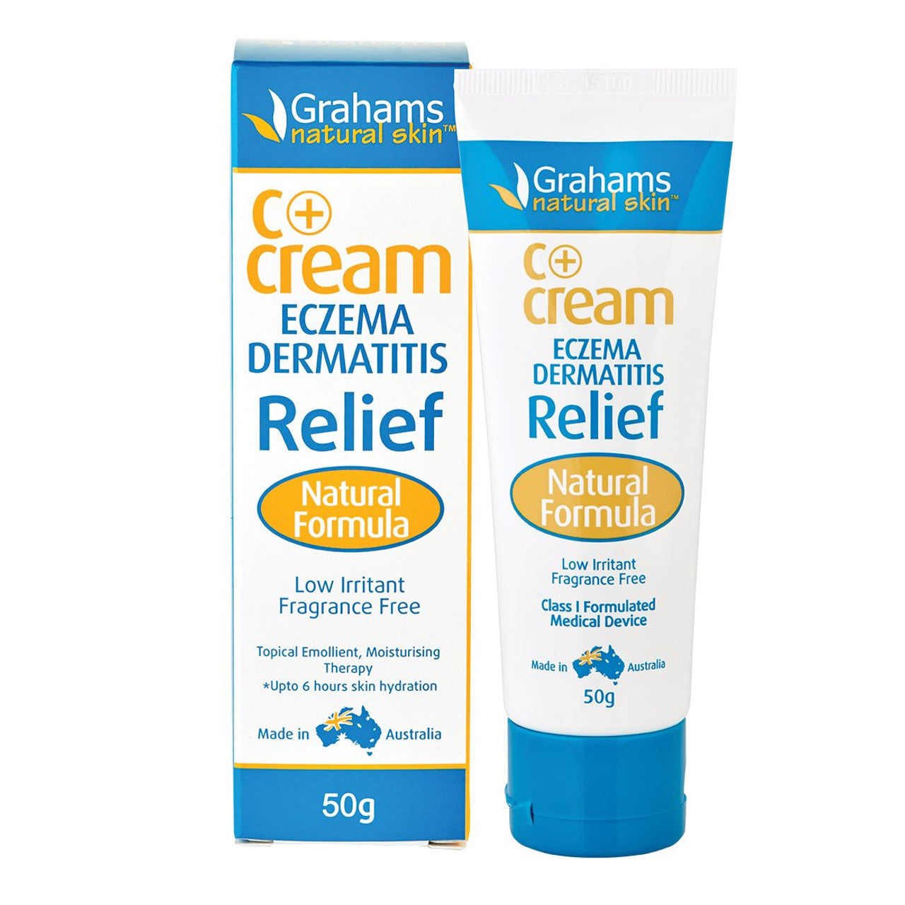 Grahams Natural C+ Eczema & Dermatitis Cream 50g (Expire 01/08/2024)