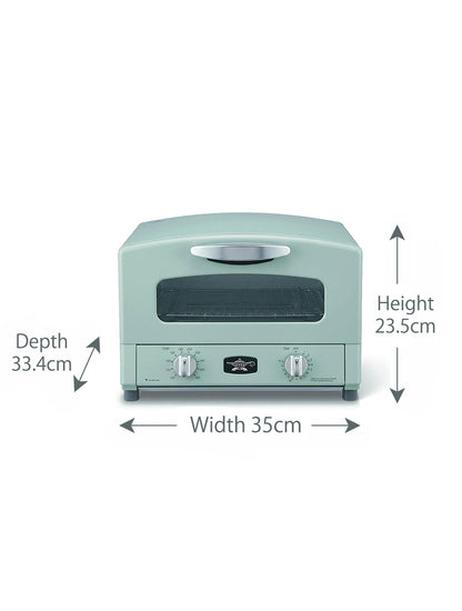 Sengoku Graphite Grill & Toaster Oven GREEN - Japanese Mini Oven