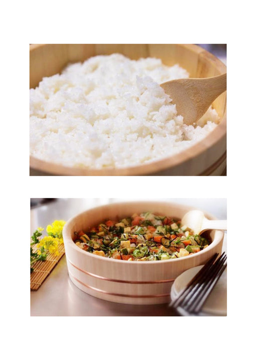 Wooden Rice Mixing Tube Hangiri, Handai Sushi SAWARA 33cm / 45cm / 60cm