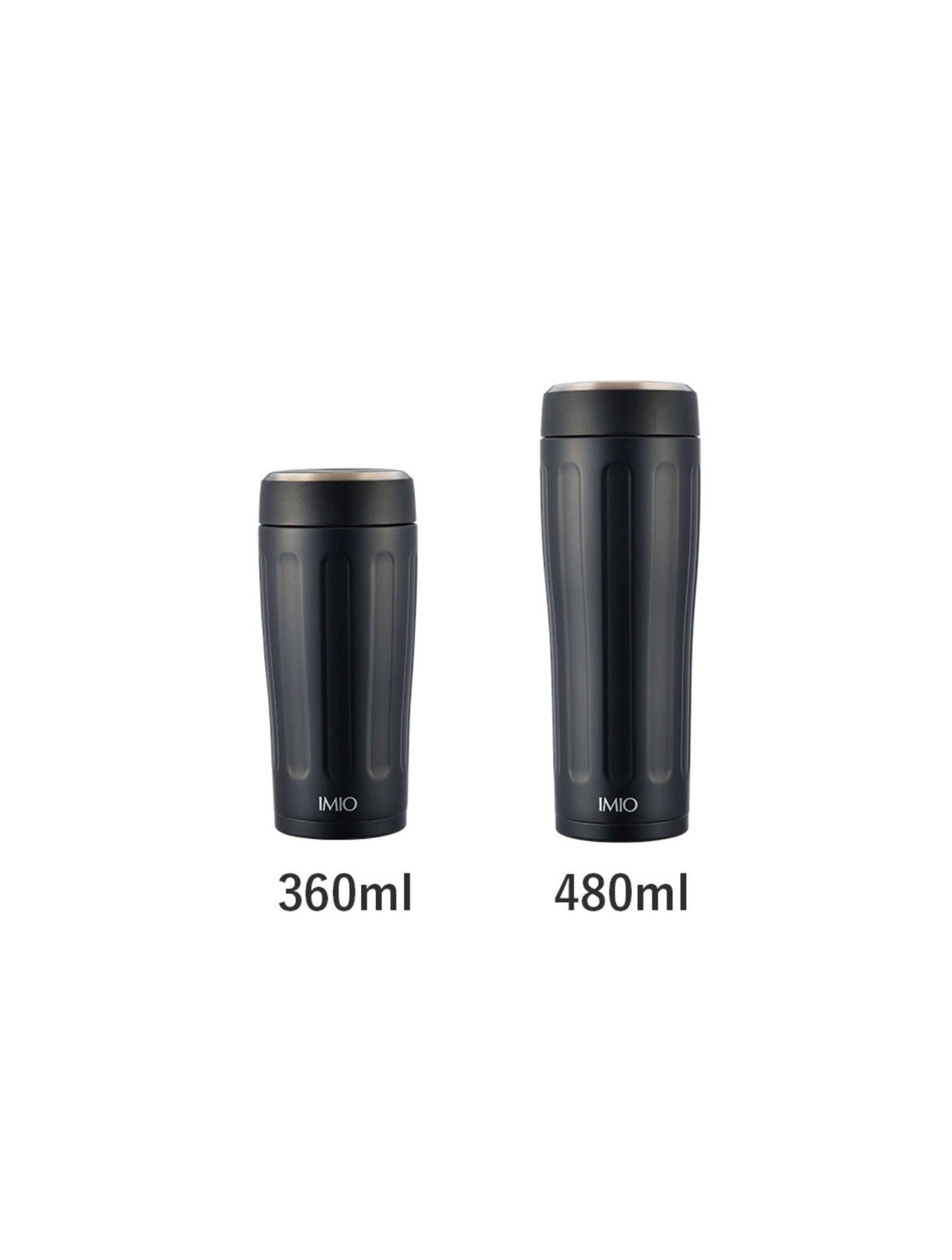 IMIO - Vacuum Insulated Coffee Tumbler 480ml White/Black