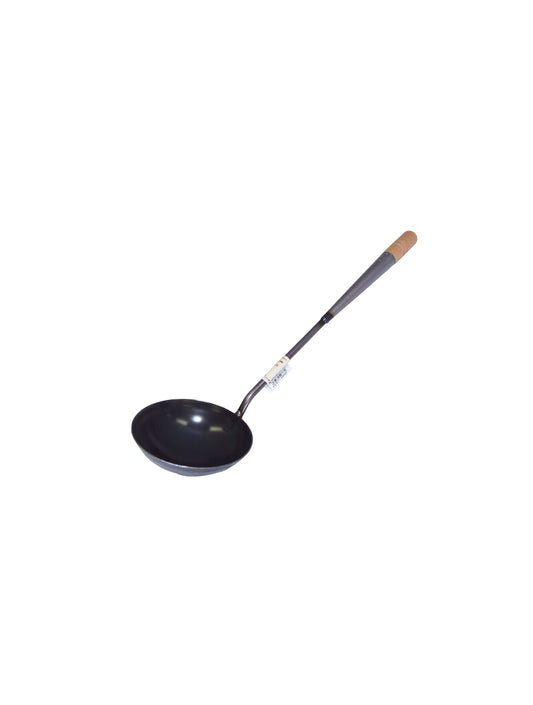 Iron Wok Turner Chinese Ladle Black 34cm