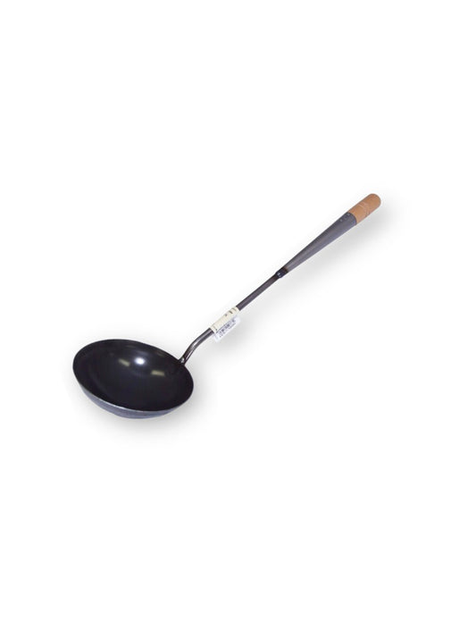 Iron Wok Turner Chinese Ladle Black 34cm