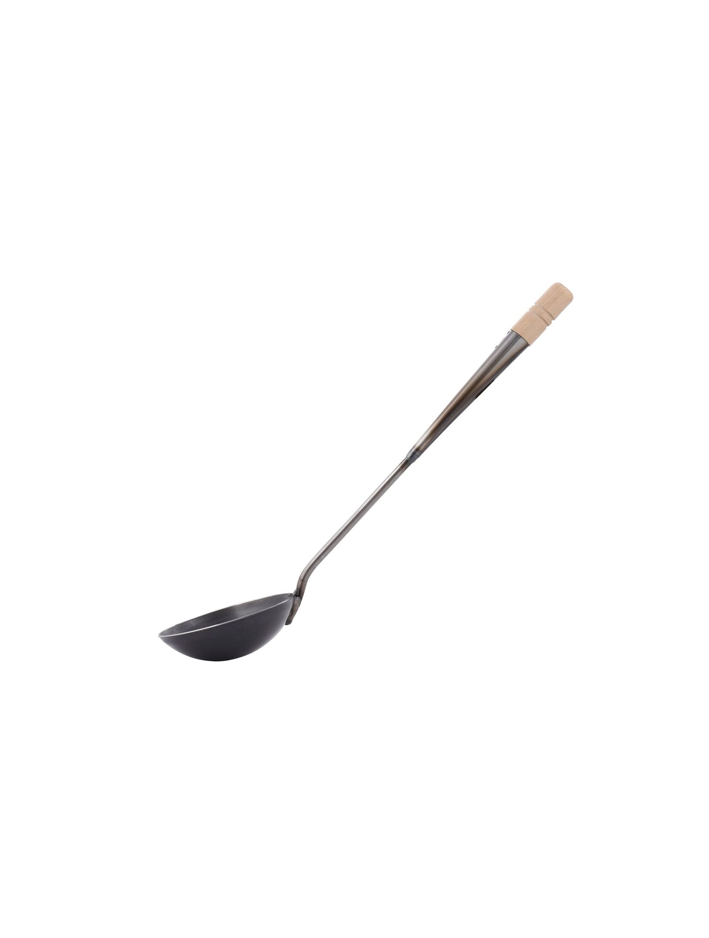 Iron Wok Turner Chinese Ladle Black 34cm