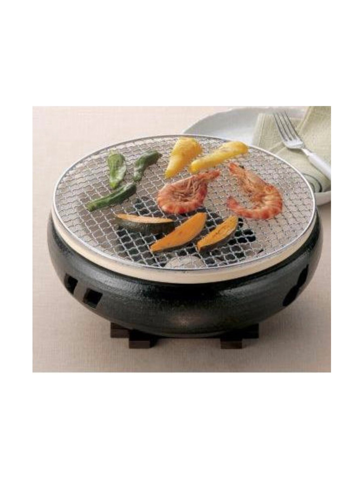 Ise Mizu Konro Hibachi Grill Haiyu Black 30cm