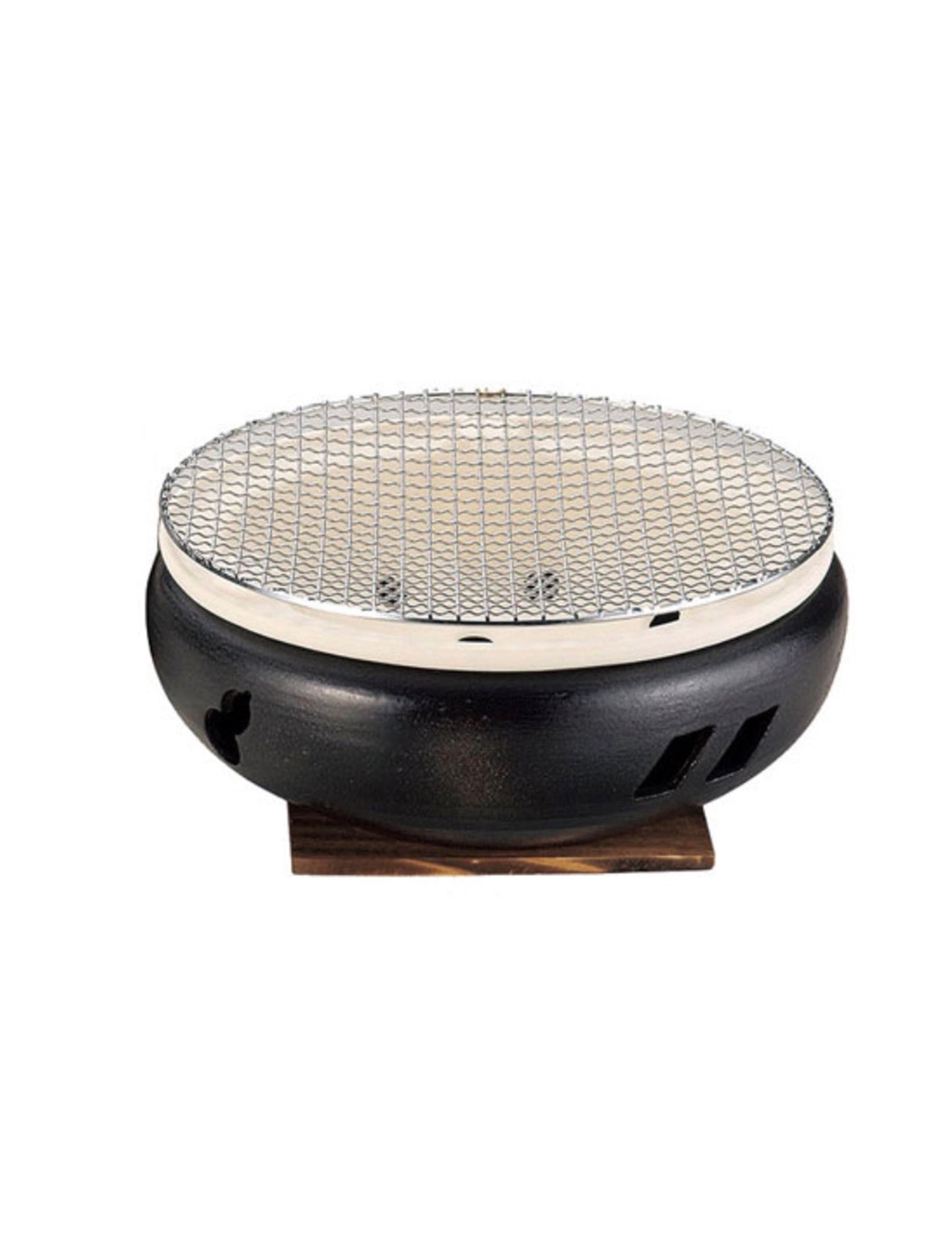 Ise Mizu Konro Hibachi Grill Haiyu Black 30cm