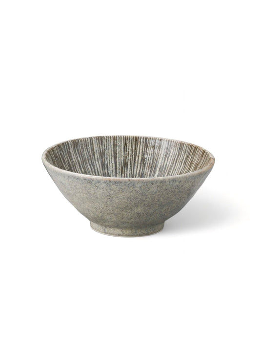 Noodle Bowl KIZAMI Hand Twisted Ramen Bowl Brown