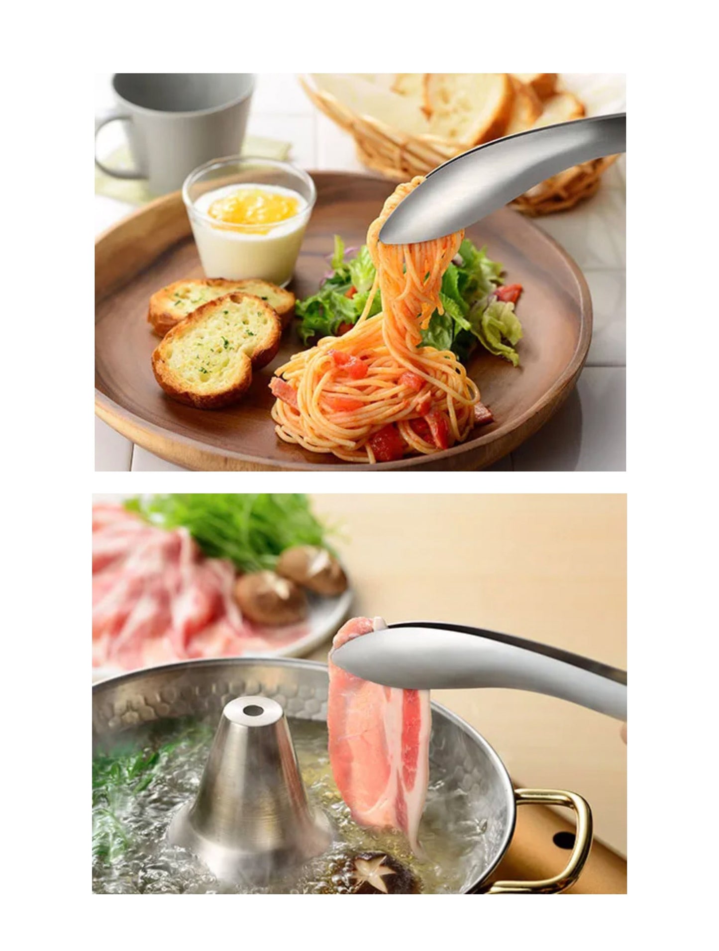 Leye Serving Tongs 25cm Silver