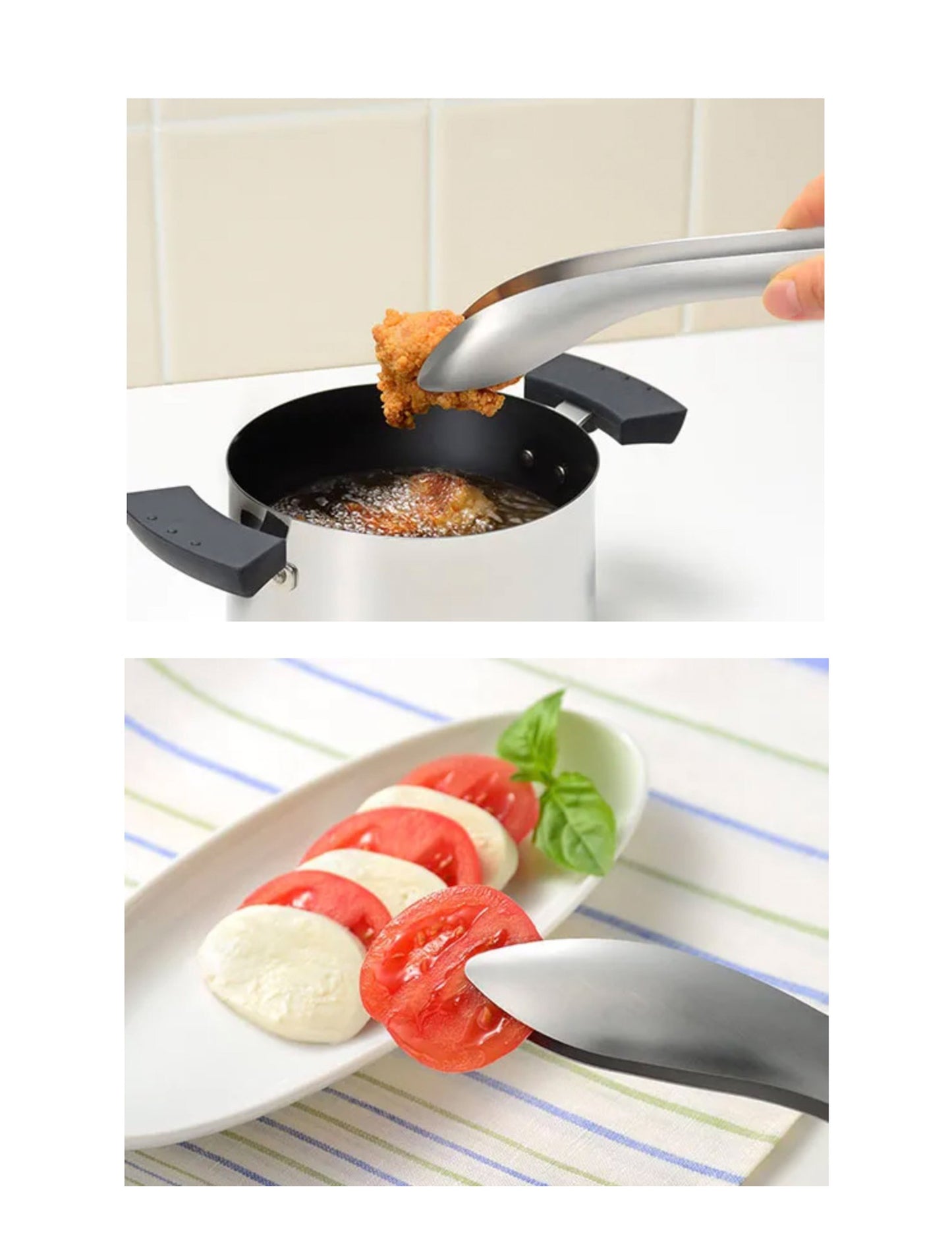 Leye Serving Tongs 25cm Silver